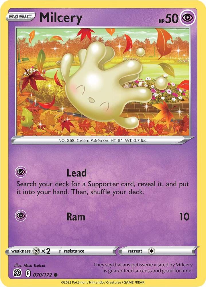 Pokemon Milcery 70/172 Brilliant Stars
