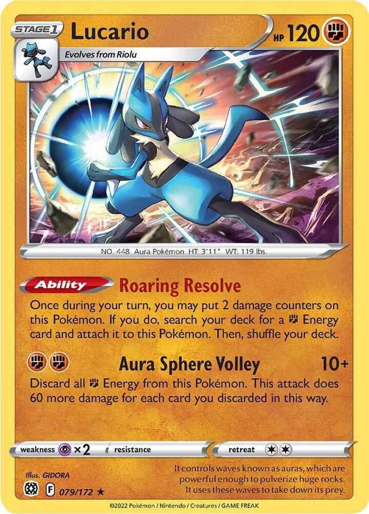 Pokemon Lucario 79/172 Brilliant Stars