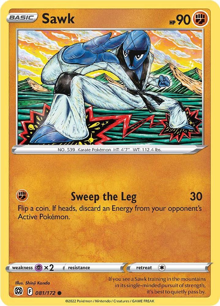 Pokemon Sawk 81/172 Brilliant Stars