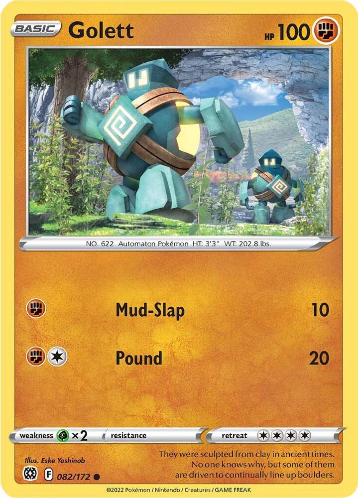 Pokemon Golett 82/172 Brilliant Stars