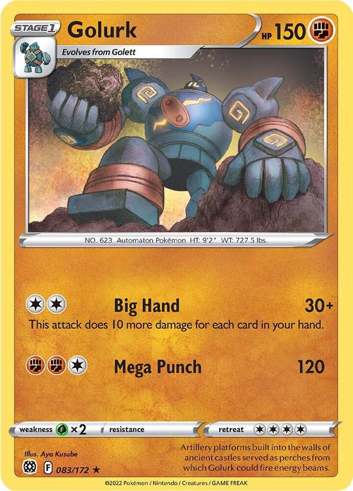 Pokemon Golurk 83/172 Brilliant Stars