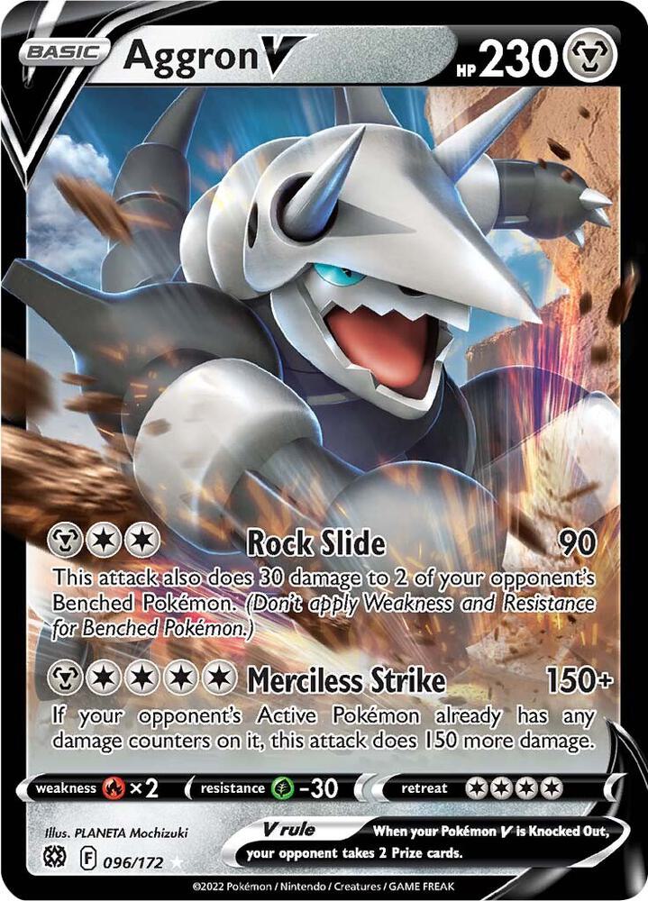Pokemon Aggron V 96/172 Brilliant Stars
