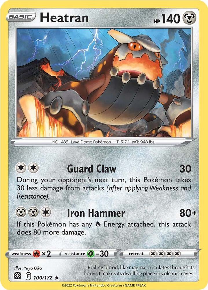 Pokemon Heatran 100/172 Brilliant Stars