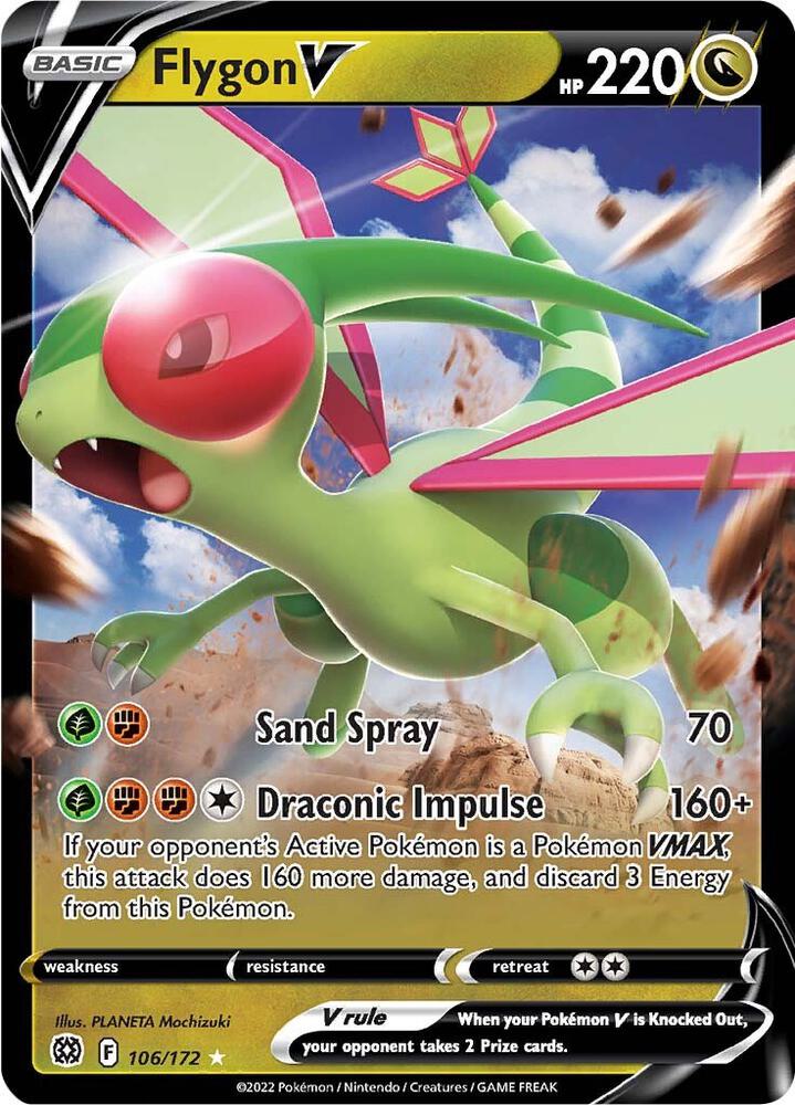 Pokemon Flygon V 106/172 Brilliant Stars