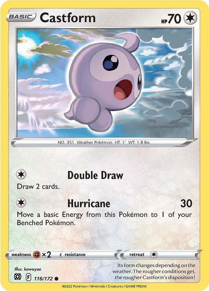 Pokemon Castform 116/172 Brilliant Stars