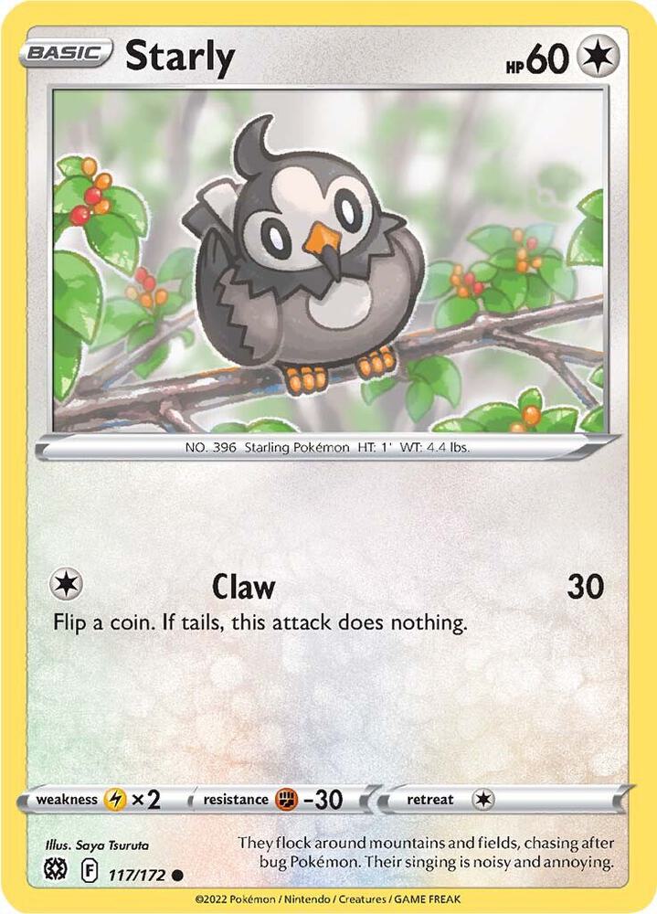 Pokemon Starly 117/172 Brilliant Stars