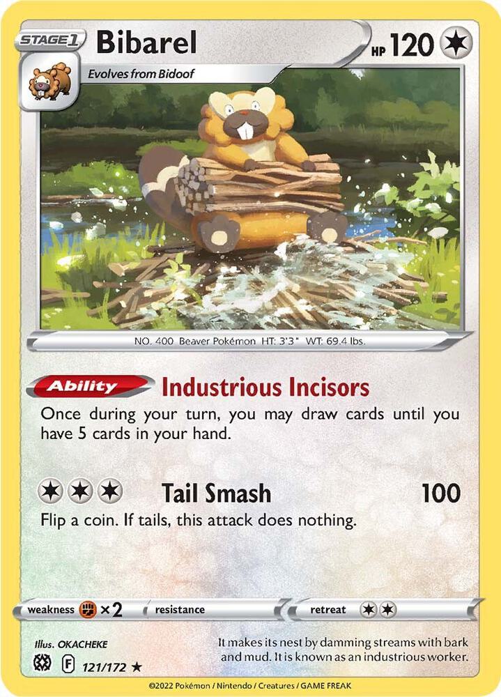 Pokemon Bibarel 121/172 Brilliant Stars