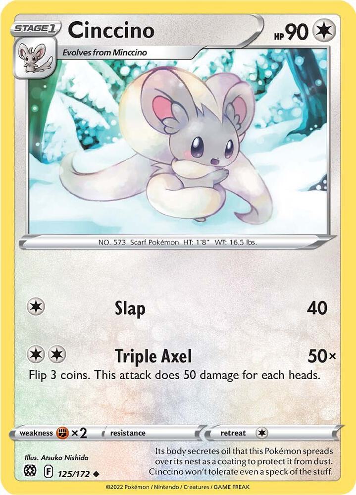 Pokemon Cinccino 125/172 Brilliant Stars