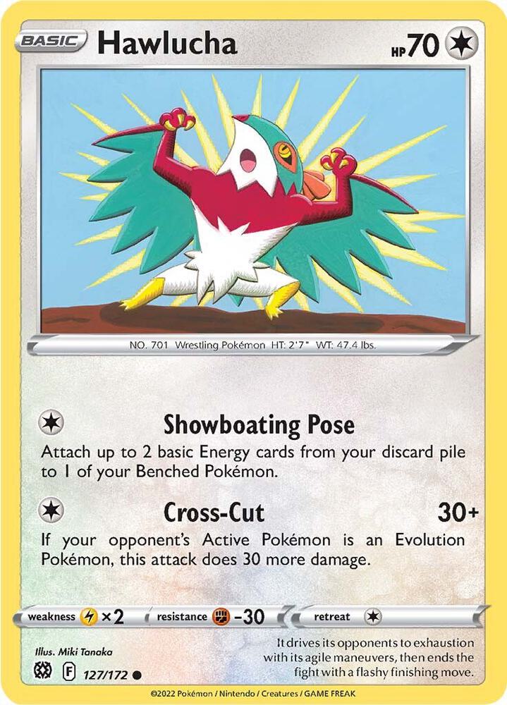 Pokemon Hawlucha 127/172 Brilliant Stars