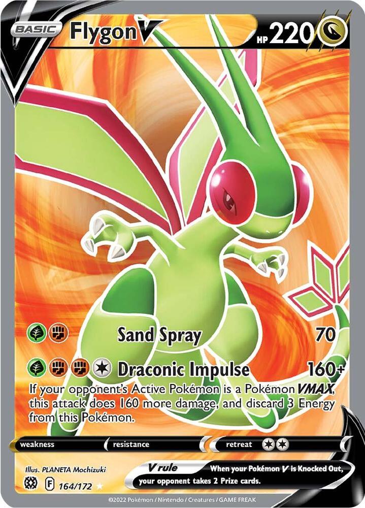 Pokemon Flygon V 164/172 Brilliant Stars