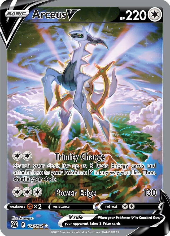 Pokemon Arceus V 166/172 Brilliant Stars