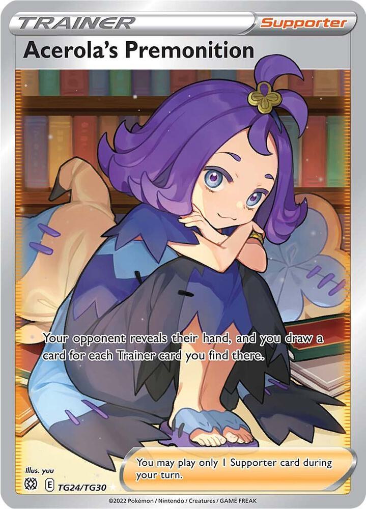 Pokemon Acerola's Premonition TG24/TG30 Brilliant Stars