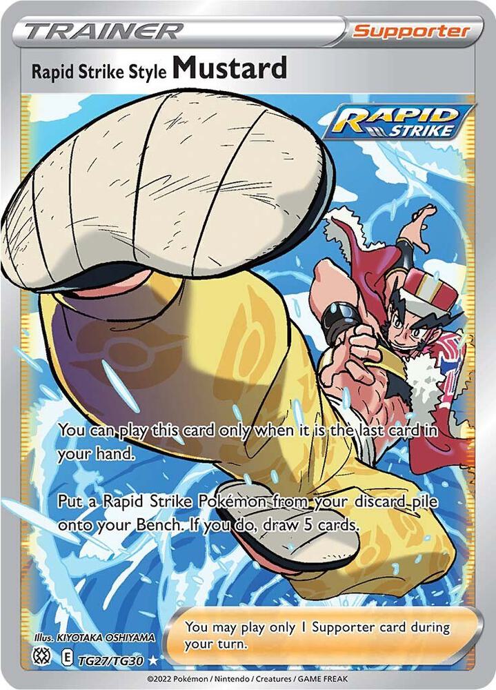 Pokemon Rapid Strike Style Mustard TG27/TG30 Brilliant Stars