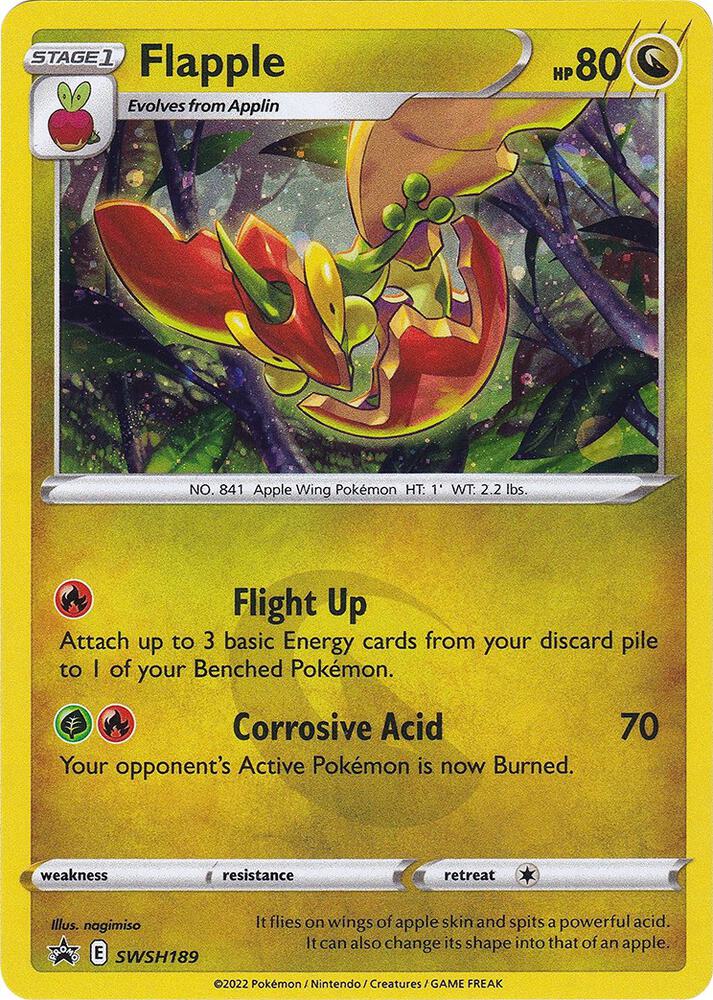 Pokemon Flapple SWSH189 SWSH Black Star Promos