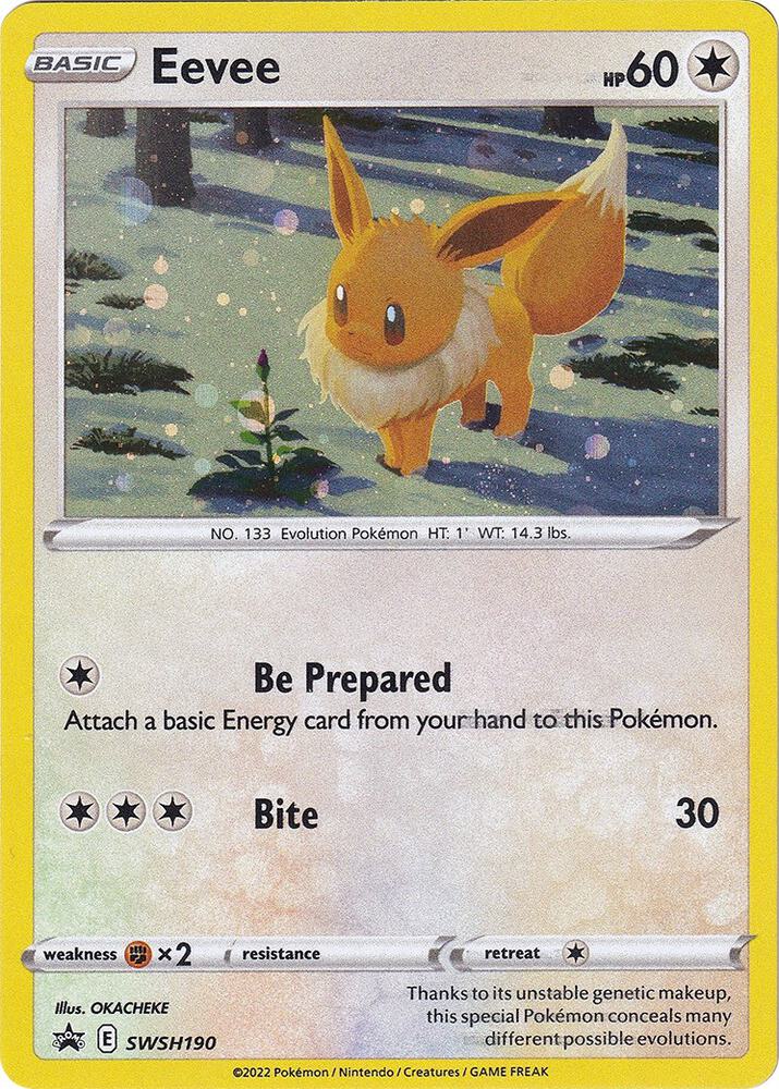 Pokemon Eevee SWSH190 SWSH Black Star Promos