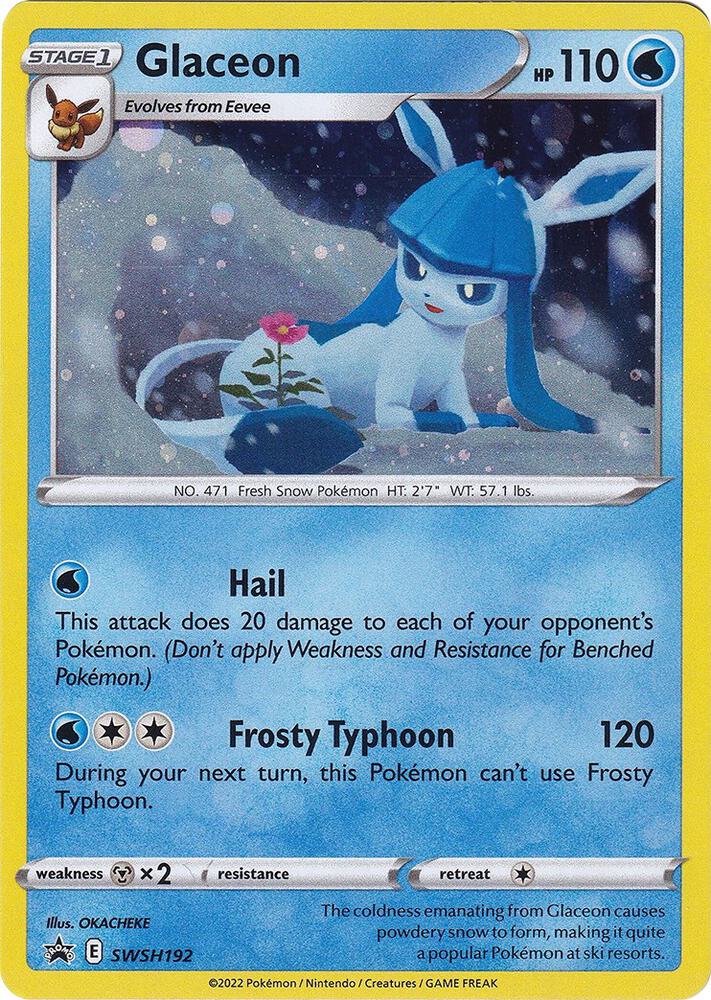 Pokemon Glaceon SWSH192 SWSH Black Star Promos