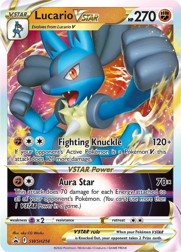 Pokemon Lucario VSTAR SWSH214 SWSH Black Star Promos