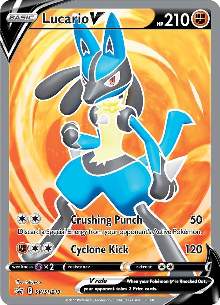 Pokemon Lucario V SWSH213 SWSH Black Star Promos