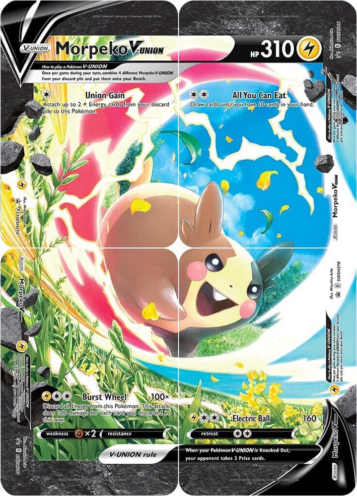 Pokemon Morpeko V-UNION SWSH215/216/217/218 SWSH Black Star Promos