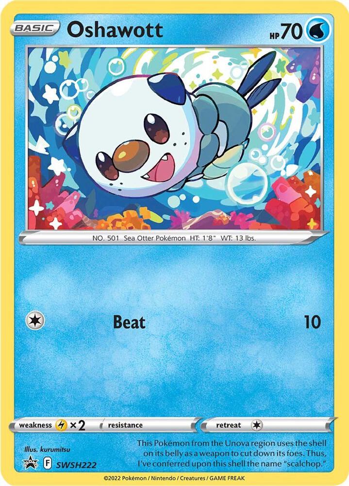 Pokemon Oshawott SWSH222 SWSH Black Star Promos