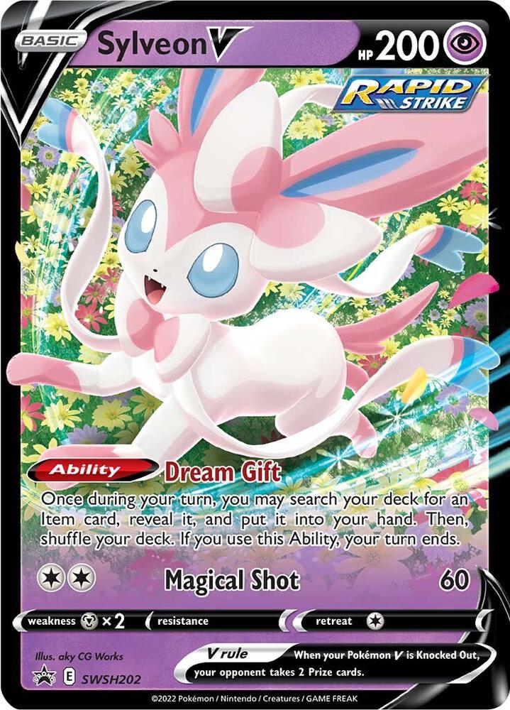 Pokemon Sylveon V SWSH202 SWSH Black Star Promos