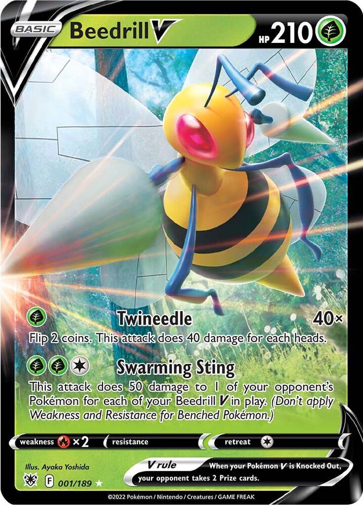 Pokemon Beedrill V 1/189 Astral Radiance