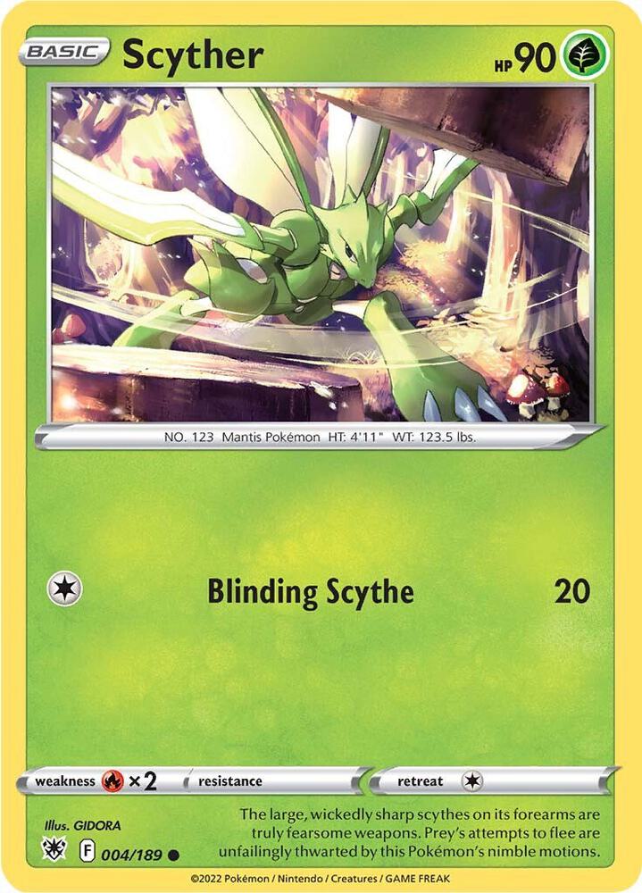 Pokemon Scyther 4/189 Astral Radiance