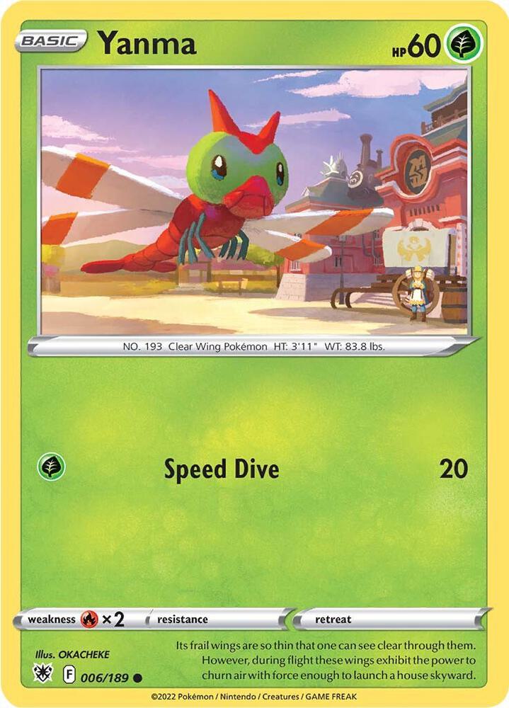 Pokemon Yanma 6/189 Astral Radiance