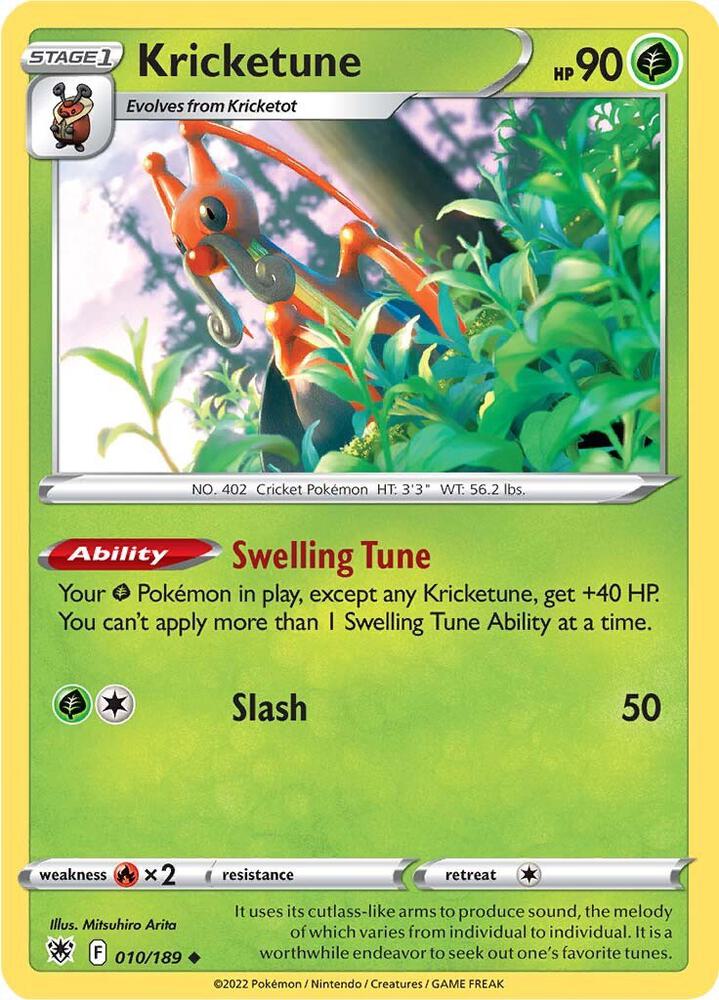 Pokemon Kricketune 10/189 Astral Radiance