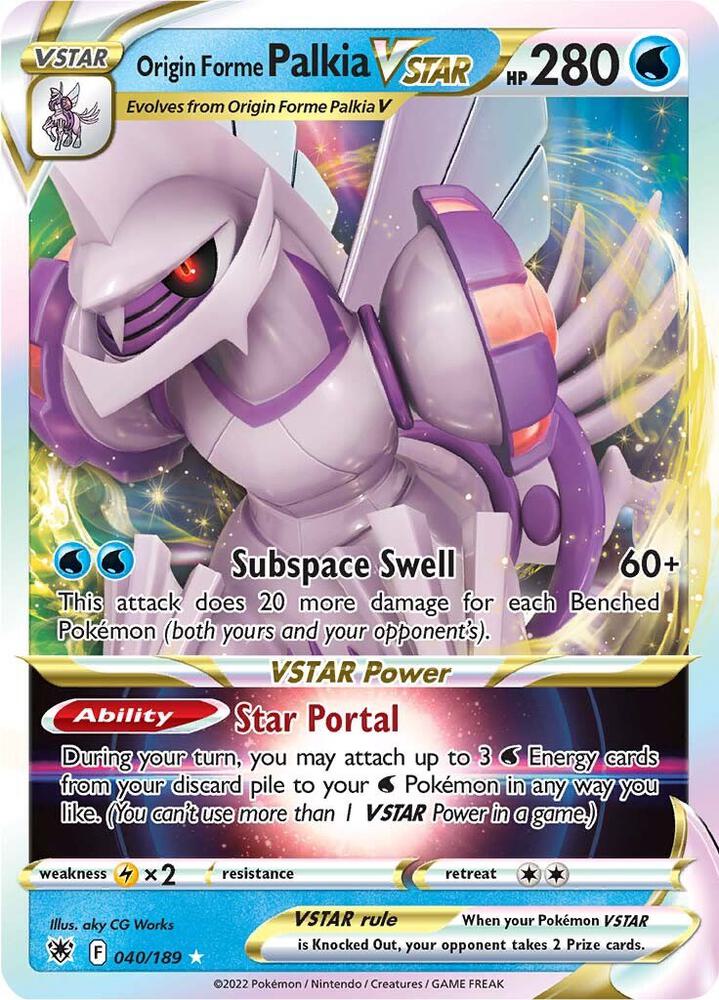 Pokemon Origin Forme Palkia VSTAR 40/189 Astral Radiance