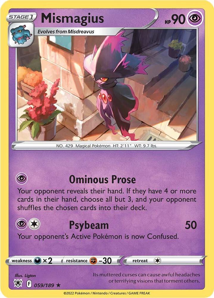 Pokemon Mismagius 59/189 Astral Radiance
