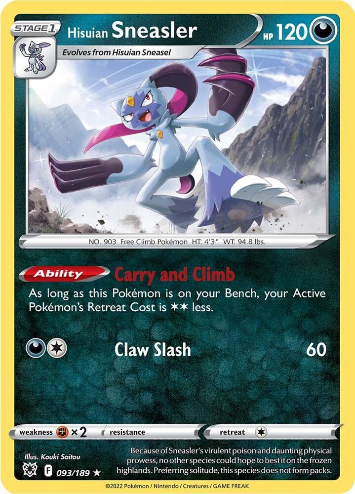 Pokemon Hisuian Sneasler 93/189 Astral Radiance