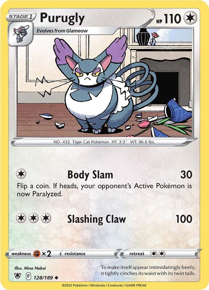 Pokemon Purugly 128/189 Astral Radiance