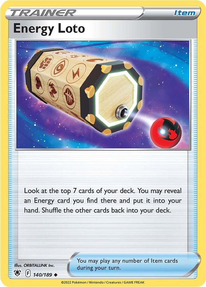 Pokemon Energy Loto 140/189 Astral Radiance