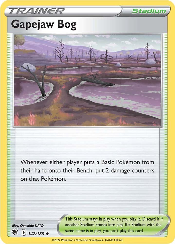 Pokemon Gapejaw Bog 142/189 Astral Radiance
