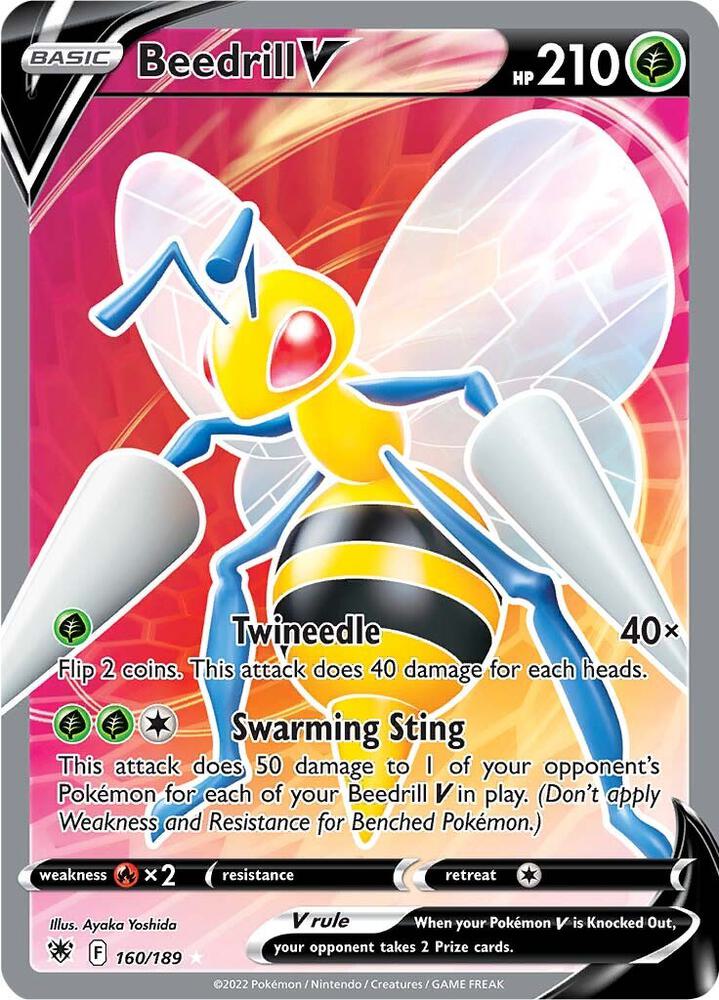 Pokemon Beedrill V 160/189 Astral Radiance