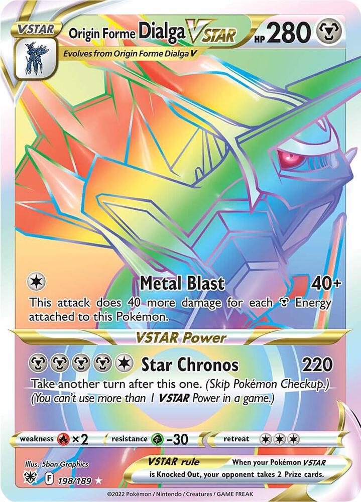 Pokemon Origin Forme Dialga VSTAR 198/189 Astral Radiance