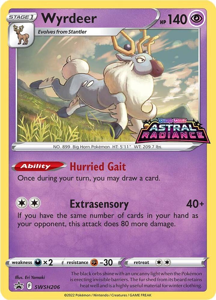 Pokemon Wyrdeer SWSH206 SWSH Black Star Promos