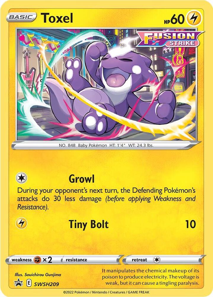 Pokemon Toxel SWSH209 SWSH Black Star Promos