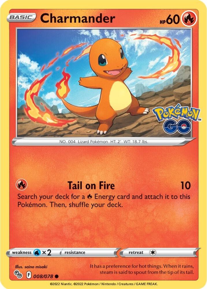 Pokemon Charmander 8/78 Pokémon GO