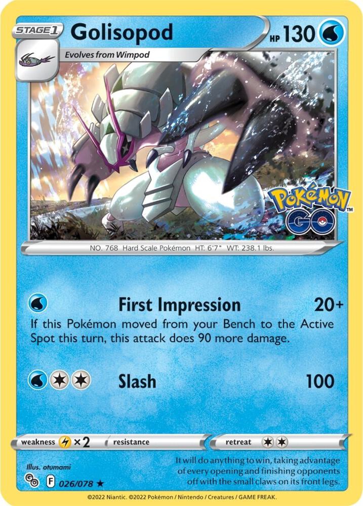 Pokemon Golisopod 26/78 Pokémon GO