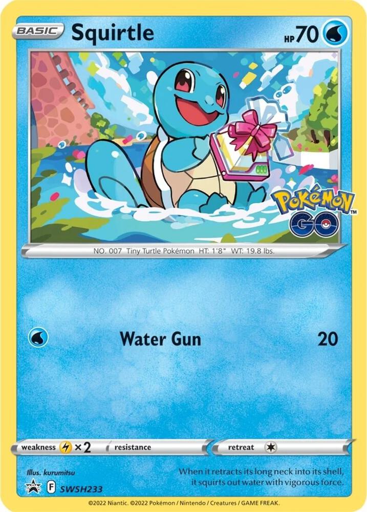 Pokemon Squirtle SWSH233 SWSH Black Star Promos