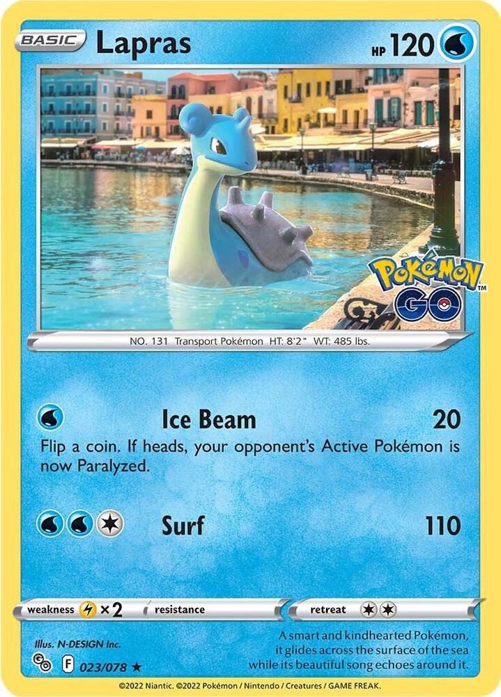 Pokemon Lapras 23/78 Pokémon GO