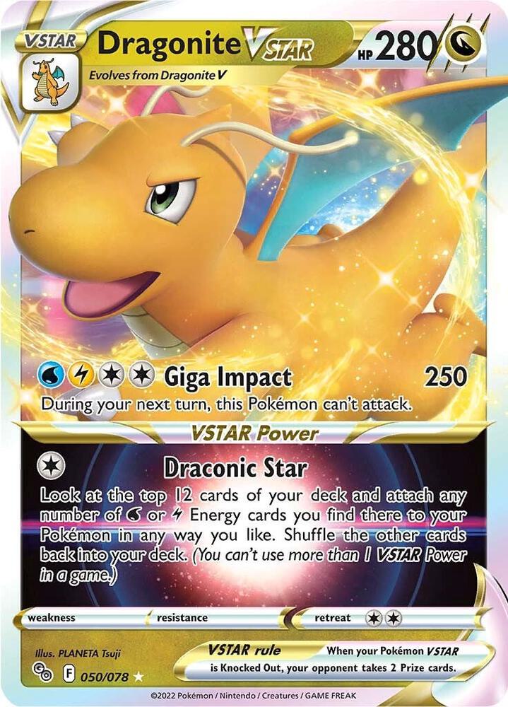 Pokemon Dragonite VSTAR 50/78 Pokémon GO