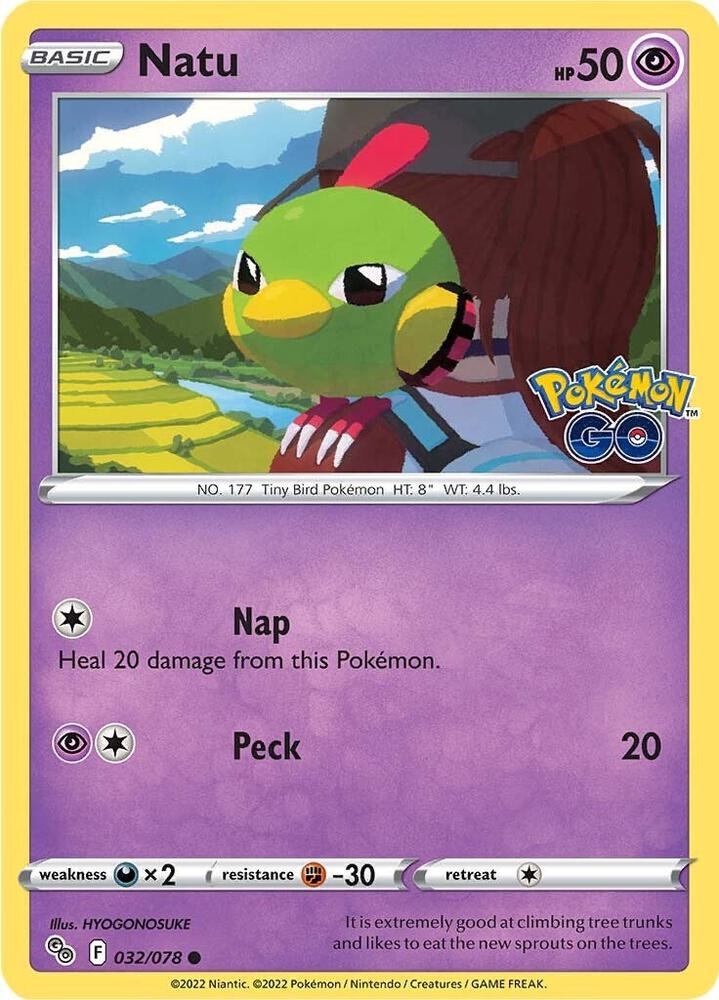 Pokemon Natu 32/78 Pokémon GO