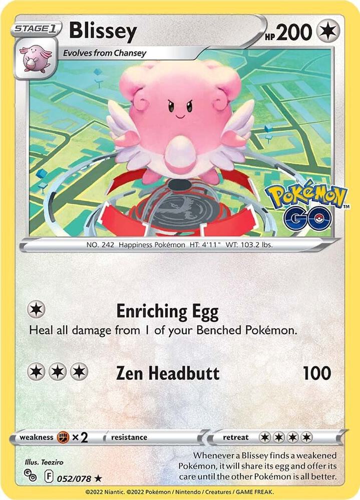 Pokemon Blissey 52/78 Pokémon GO