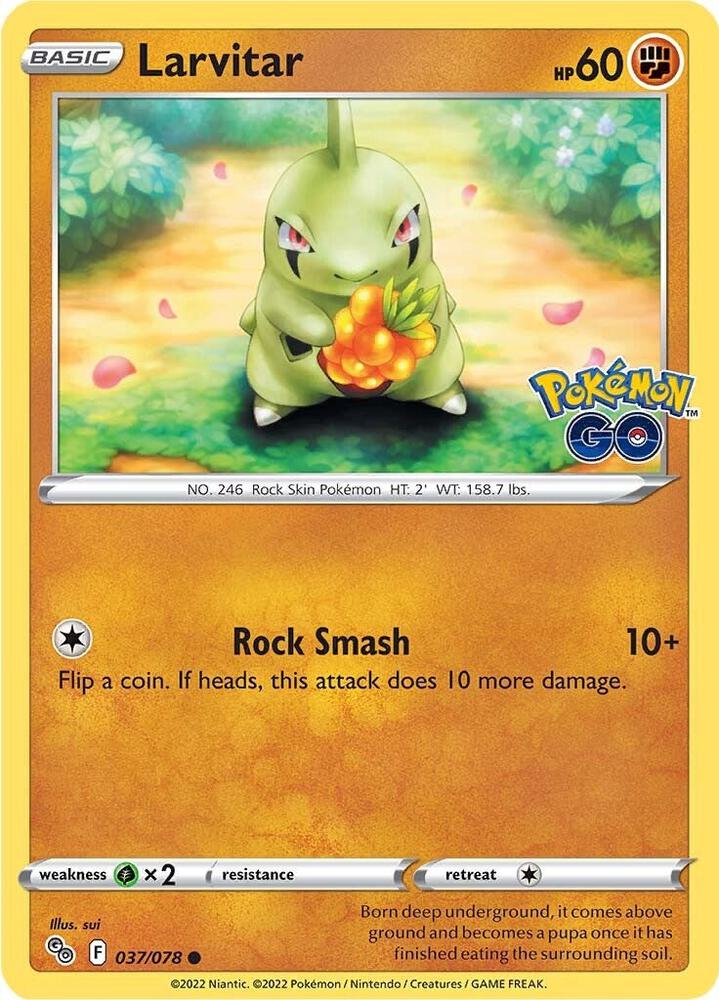 Pokemon Larvitar 37/78 Pokémon GO
