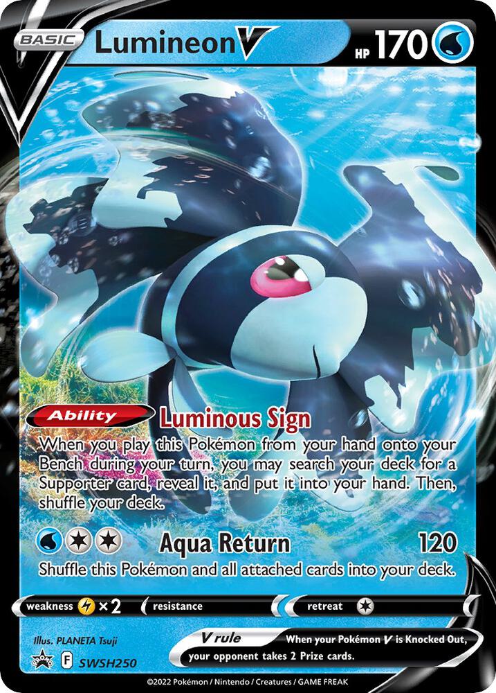 Pokemon Lumineon V SWSH250 SWSH Black Star Promos