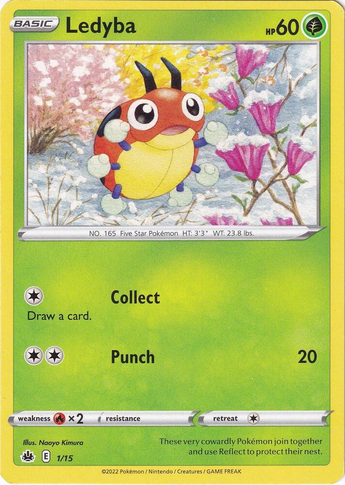 Pokemon Ledyba 1/15 McDonald's Collection 2022