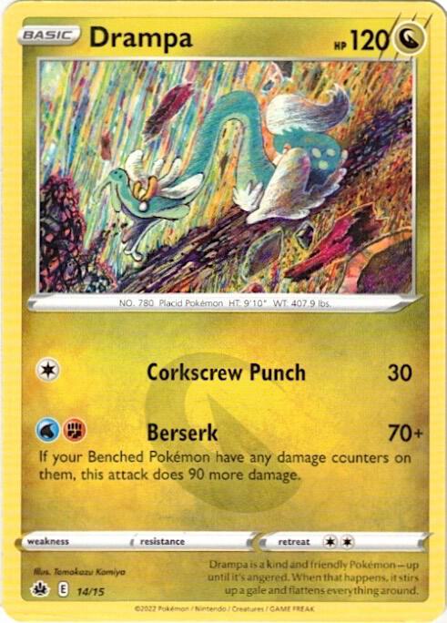 Pokemon Drampa 14/15 McDonald's Collection 2022